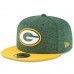 Youth Green Bay Packers New Era Green/Gold 2018 NFL Sideline Home 9FIFTY Snapback Adjustable Hat 3059340